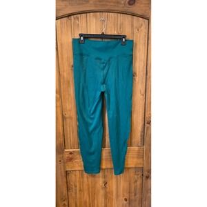 NWT Victoria's Secret Pink Leggings Women 2XL Regular Blue Green Seamless Ribbed